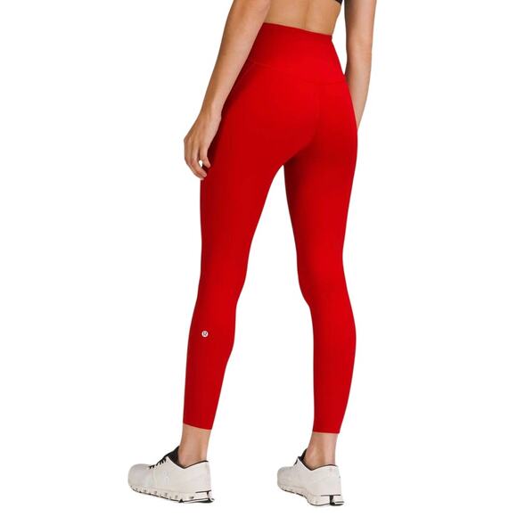 lululemon athletica Pants - Lululemon Base Pace High-Rise Tight 25”Size 6 Dark Red